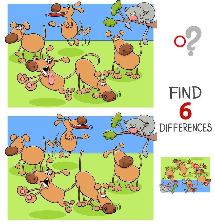 İki Resim Arasındaki 6 Farkı Bul