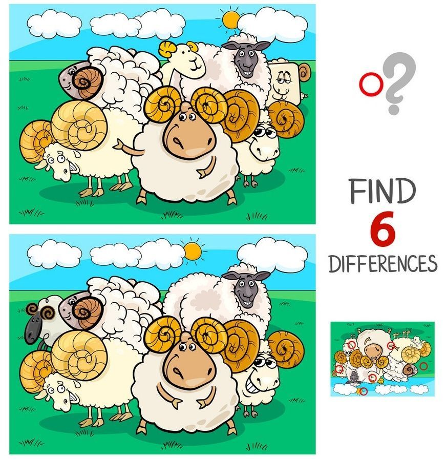 İki Resim Arasındaki 6 Farkı Bul