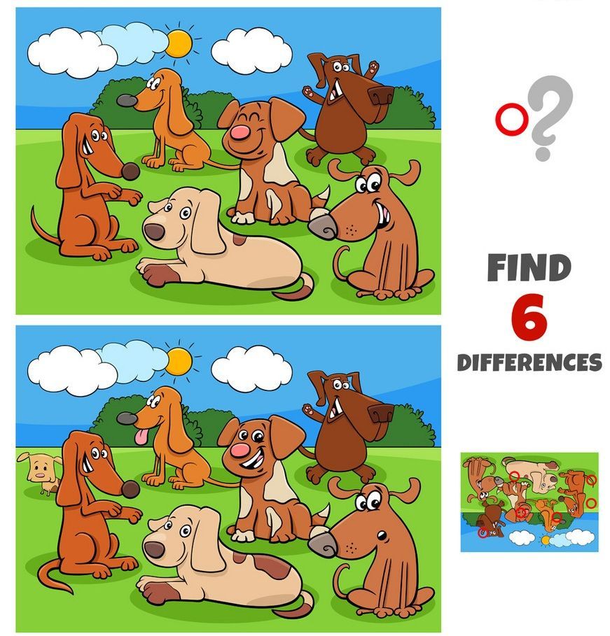 İki Resim Arasındaki 6 Farkı Bul