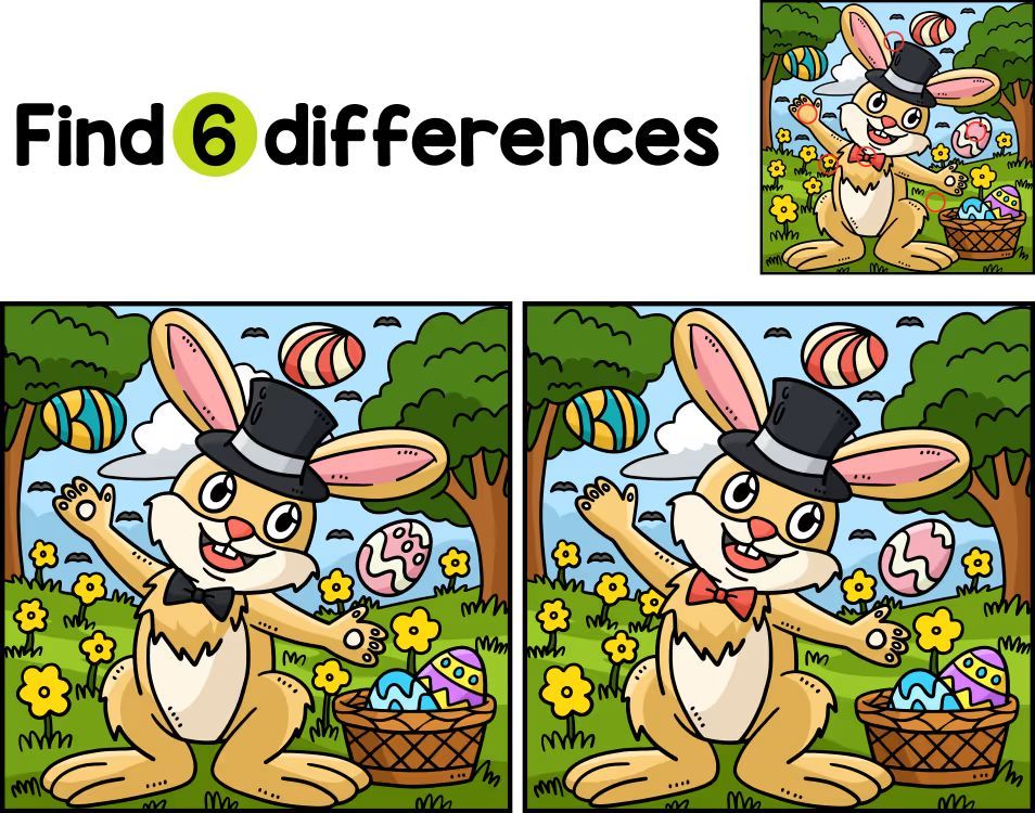 İki Resim Arasındaki 6 Farkı Bul