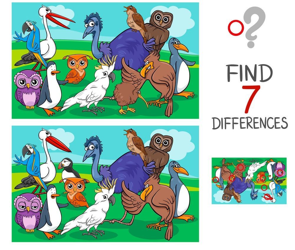 İki Resim Arasındaki 7 Farkı Bul