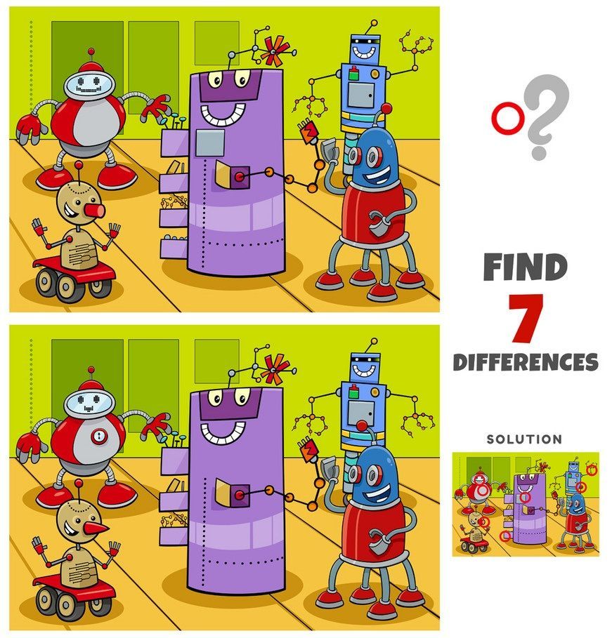 İki Resim Arasındaki 7 Farkı Bul