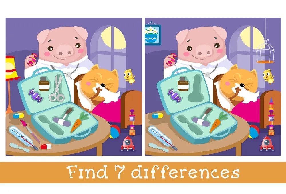 İki Resim Arasındaki 7 Farkı Bul