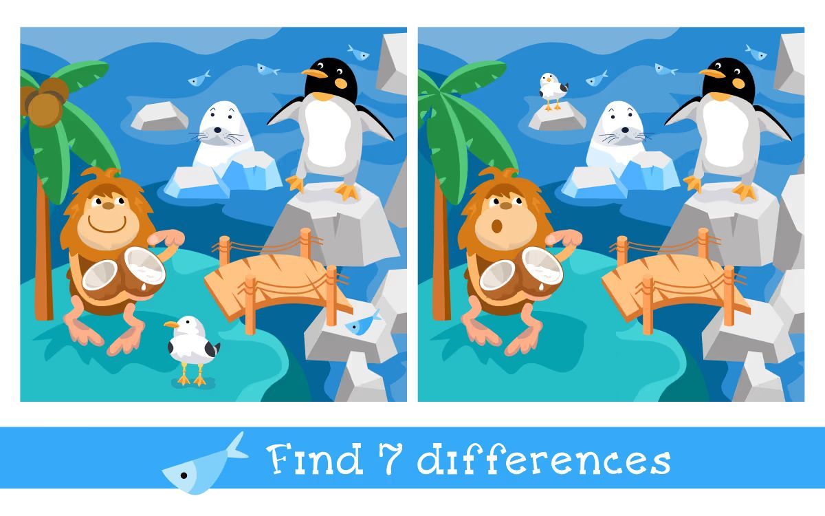 İki Resim Arasındaki 7 Farkı Bul