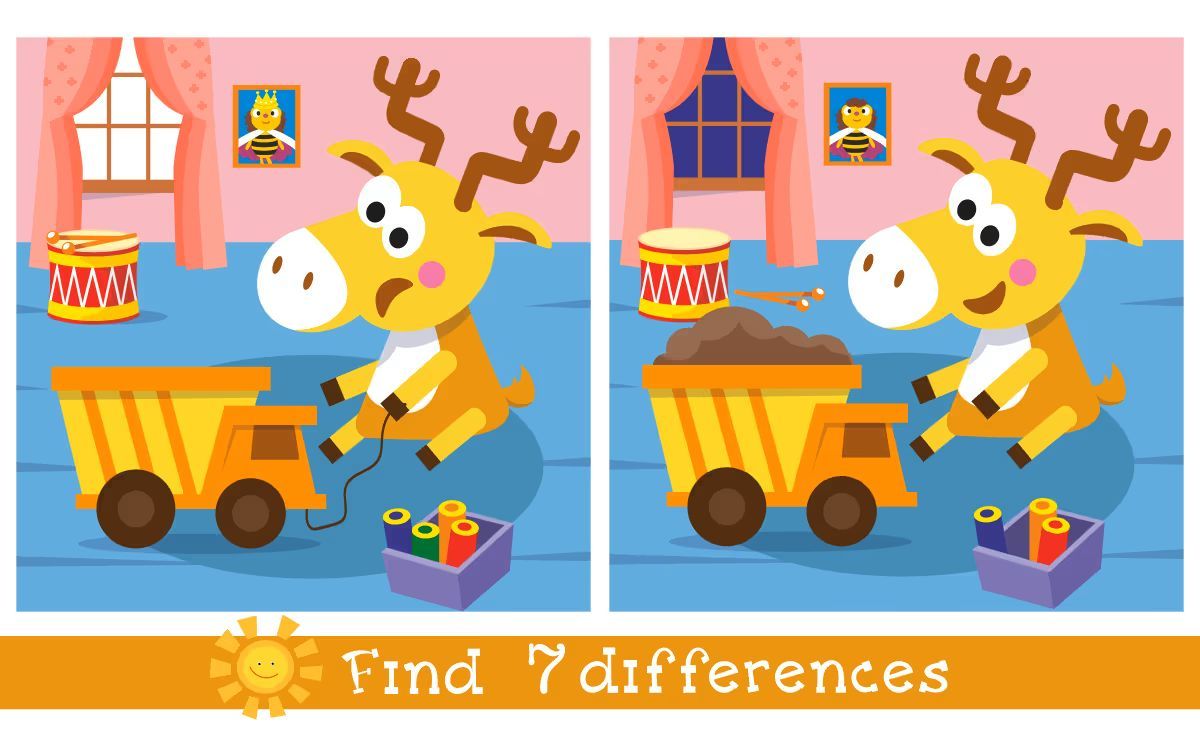 İki Resim Arasındaki 7 Farkı Bul