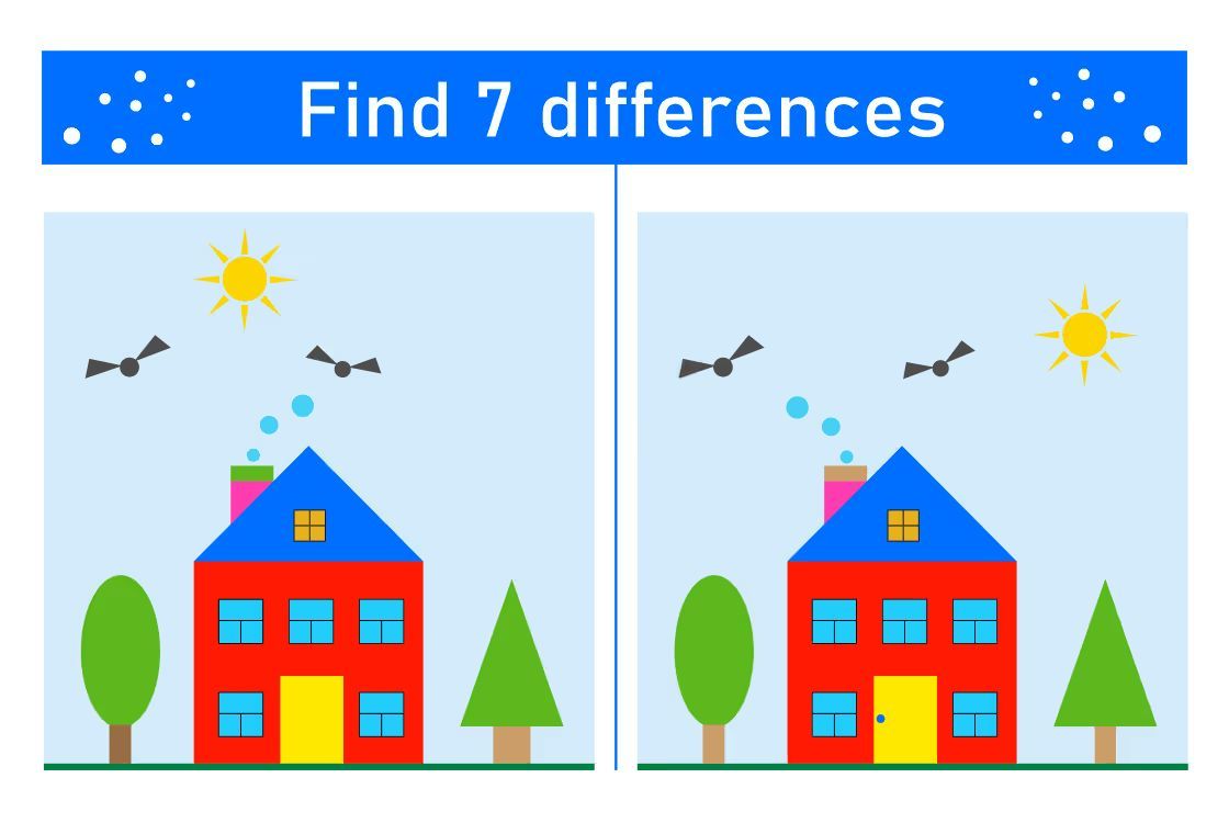 İki Resim Arasındaki 7 Farkı Bul