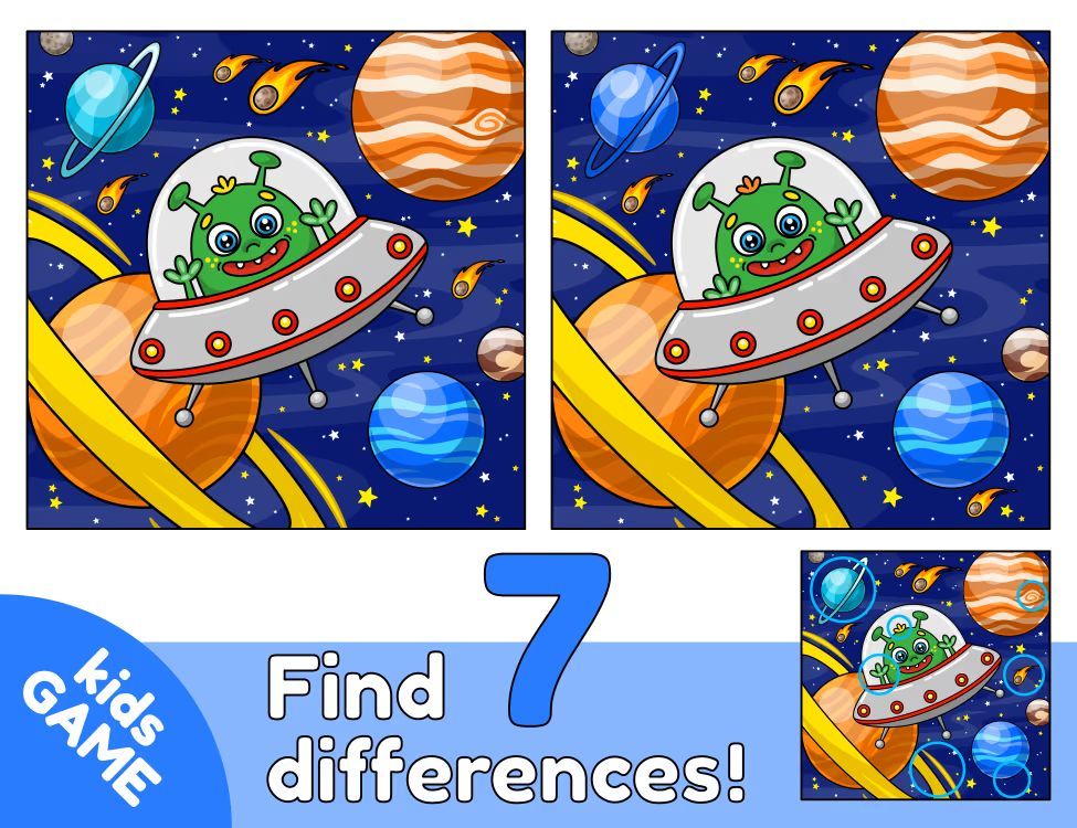 İki Resim Arasındaki 7 Farkı Bul