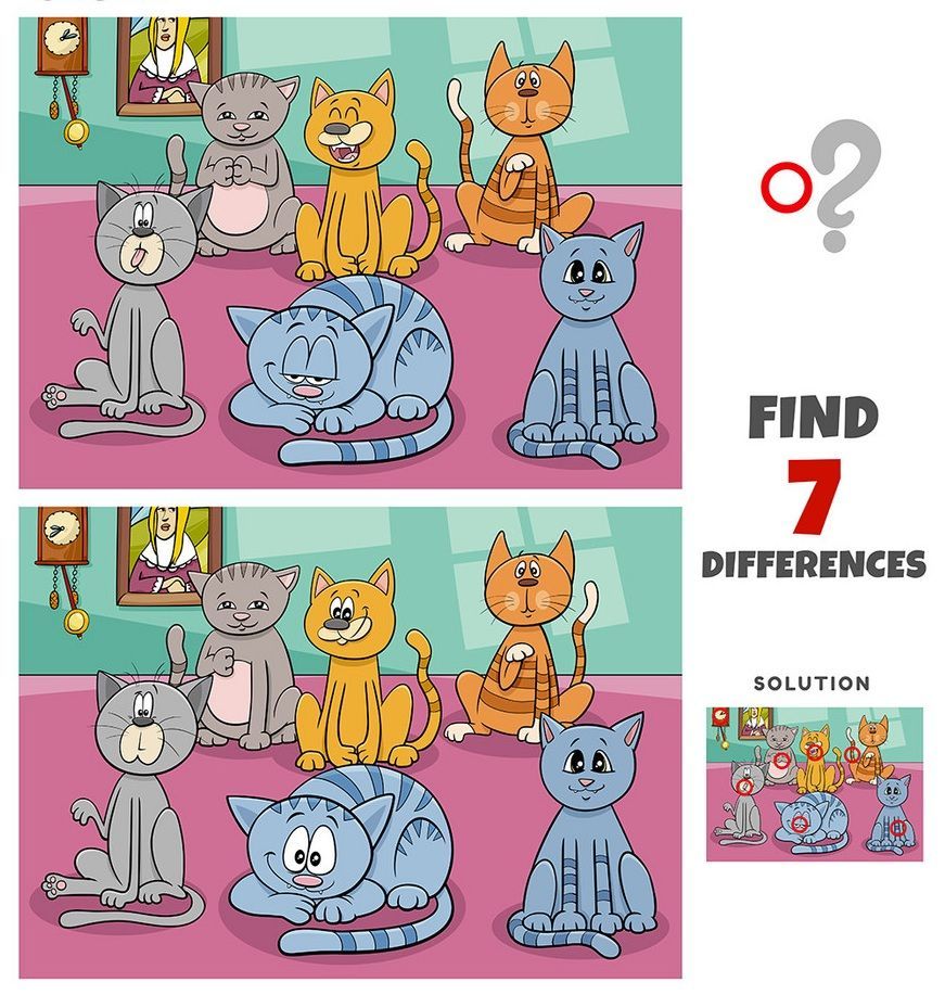 İki Resim Arasındaki 7 Farkı Bul