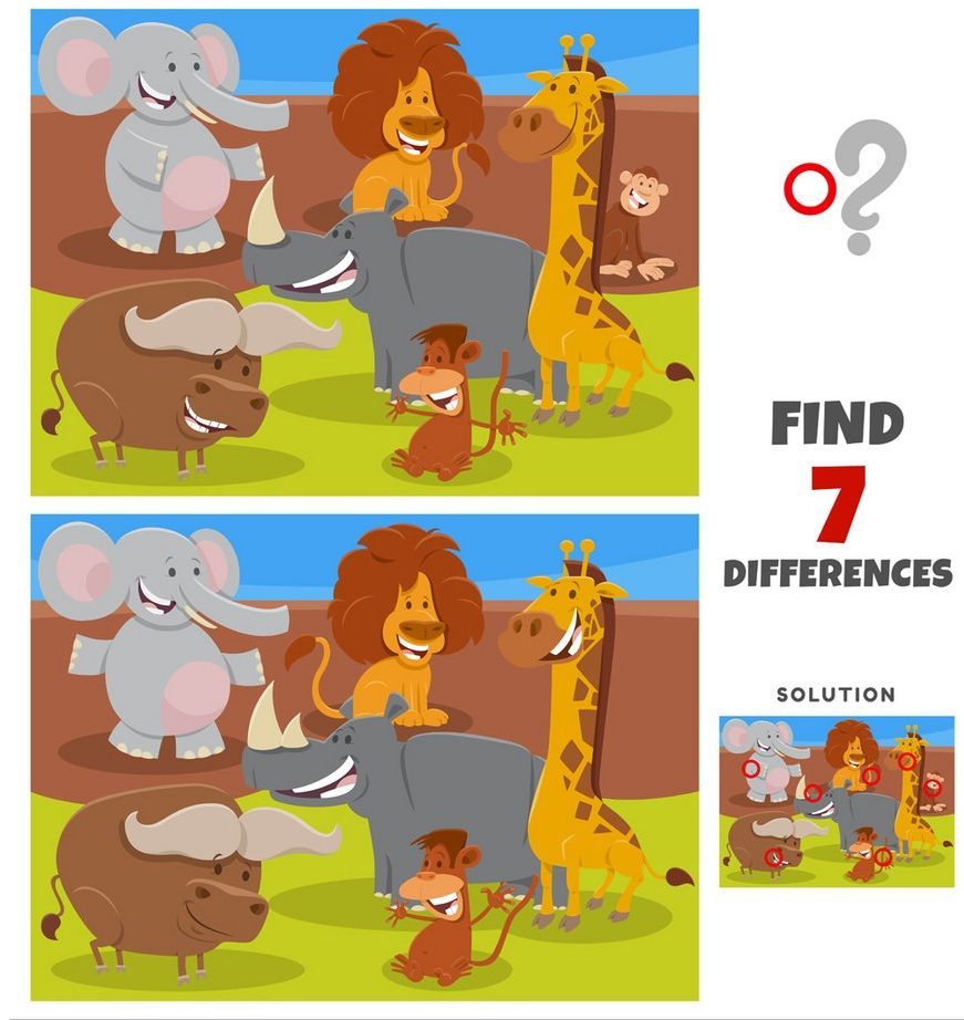 İki Resim Arasındaki 7 Farkı Bul