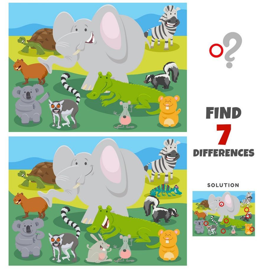 İki Resim Arasındaki 7 Farkı Bul