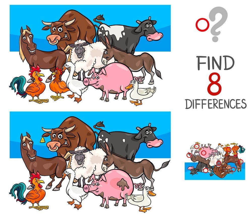 İki Resim Arasındaki 8 Farkı Bul