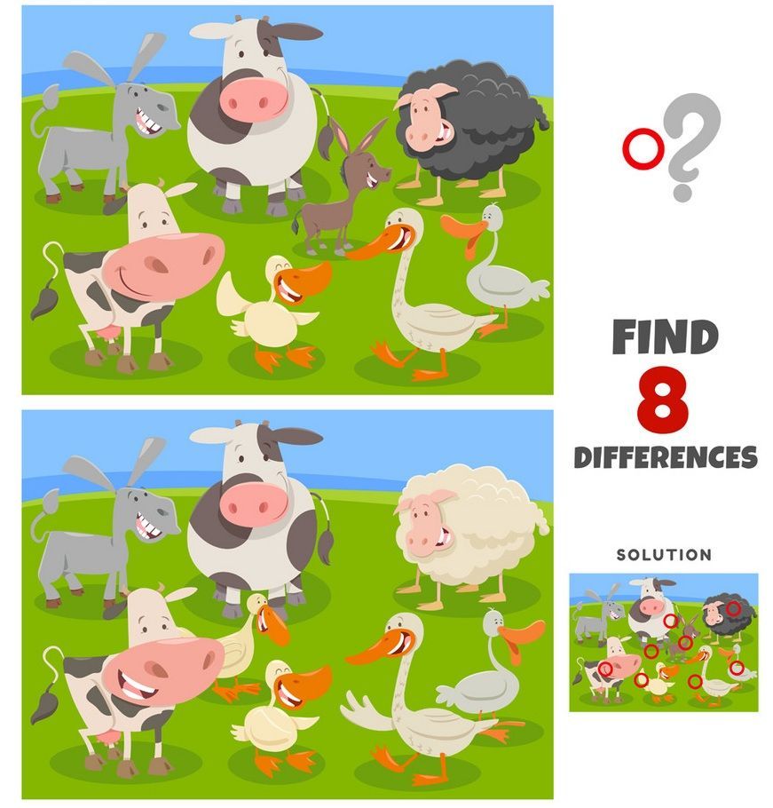 İki Resim Arasındaki 8 Farkı Bul