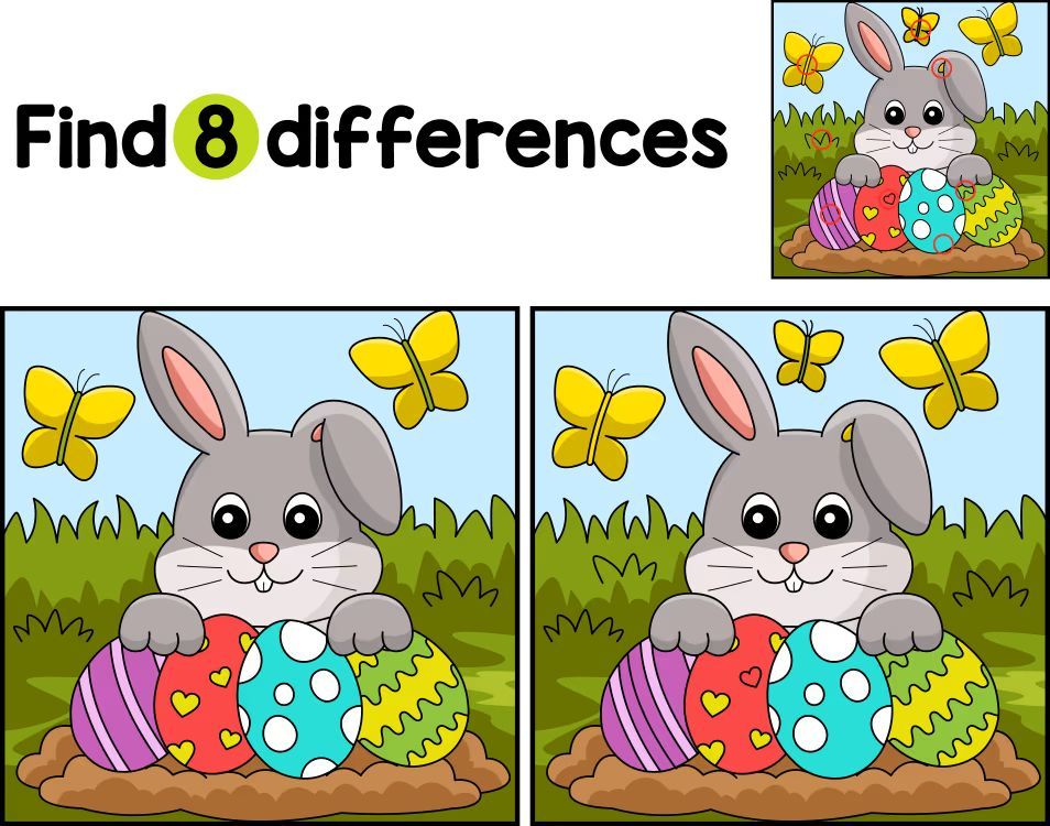 İki Resim Arasındaki 8 Farkı Bul