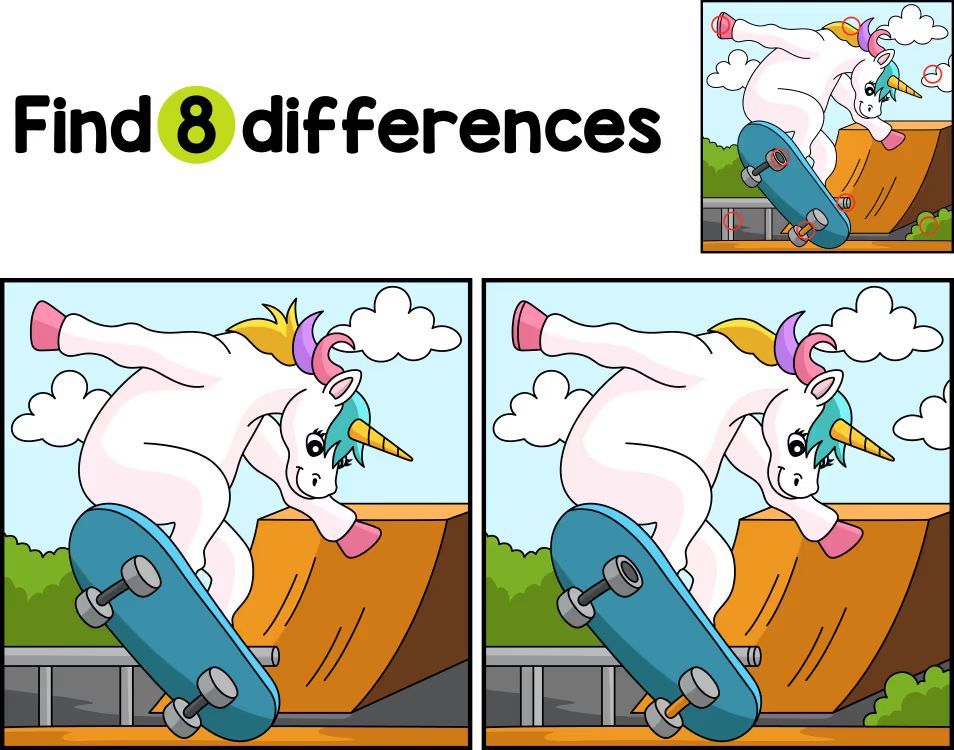İki Resim Arasındaki 8 Farkı Bul