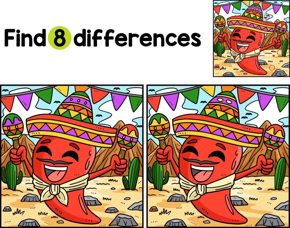 İki Resim Arasındaki 8 Farkı Bul