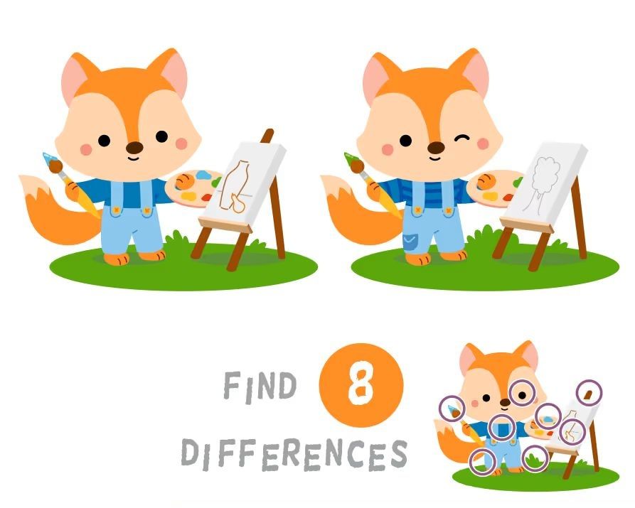 İki Resim Arasındaki 8 Farkı Bul