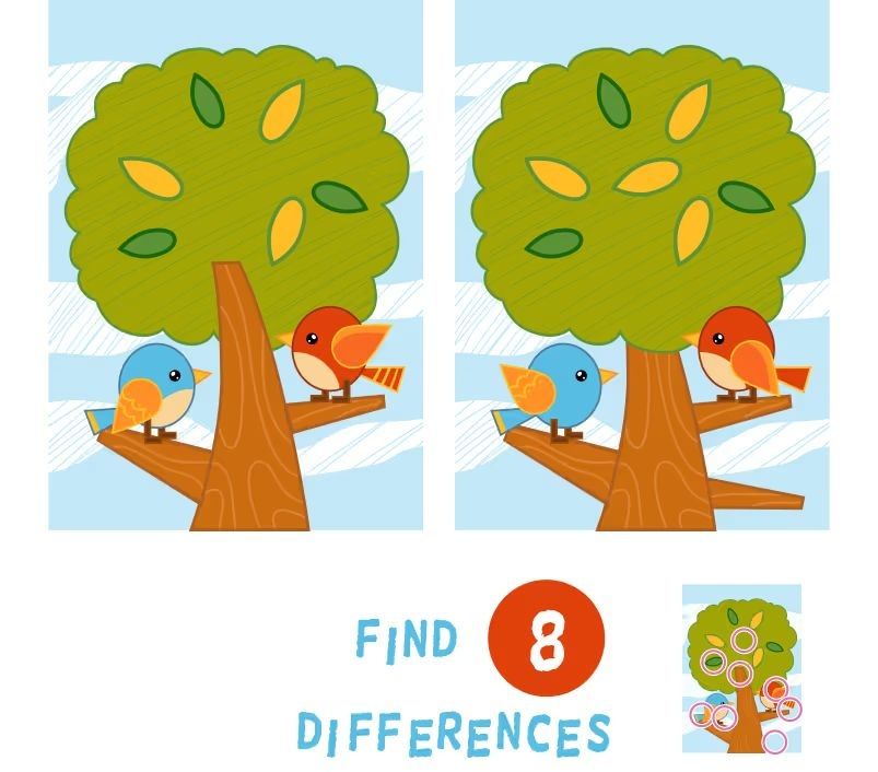İki Resim Arasındaki 8 Farkı Bul
